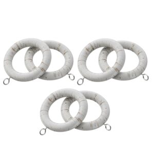 28mm Victory Wood Scratched White pack of 6 rings