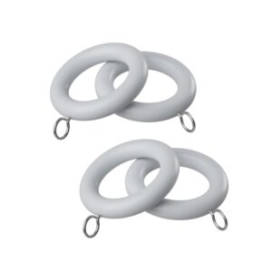 28mm Woodland White curtain rings pack of 4
