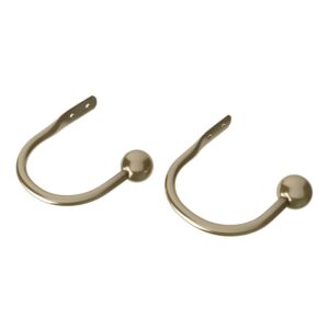 Finesse Ball holdbacks, antique brass