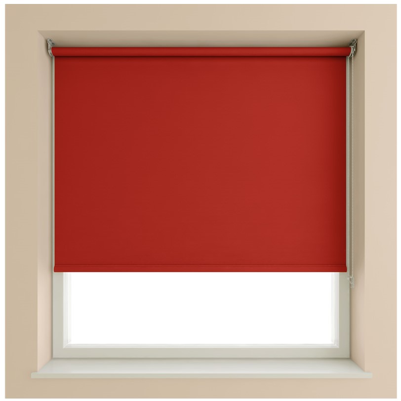Plain Blackout Roller Blind Deep Red Plain Blackout Roller Blind in Deep Red