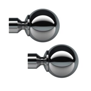 Polished Graphite Small Ball 28mm Finials
