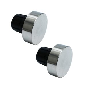 Satin Silver Stud Eton 28mm Finials