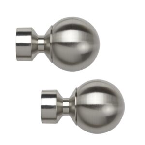 Satin Silver Small Ball 28mm Finials