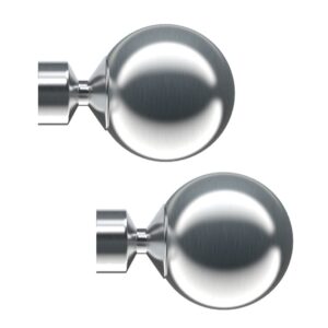 Satin Silver Sphere Ball 28mm Finials