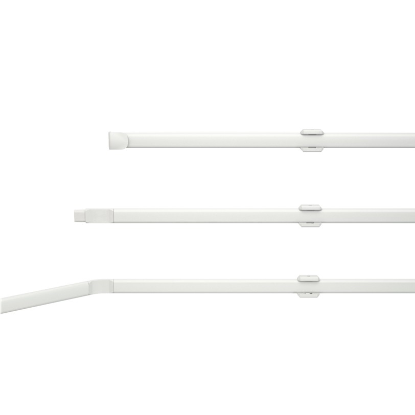 13mm 475cm PVC Connectable Flexi Net Rod White