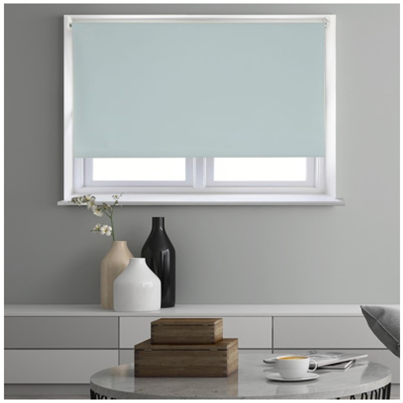 Blackout Roller Blind Duck Egg Blue set Blackout Roller Blind Duck Egg Blue set