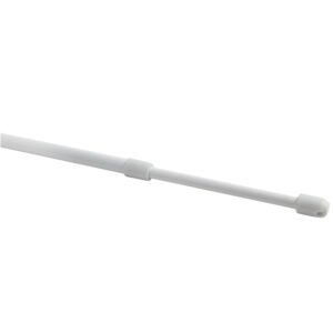 Extendable Metal Net Curtain Rod White