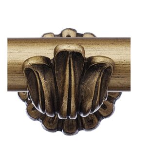 Integra Masterpiece Ornate Bracket Black Gold Curtain pole bracket for 50mm diameter poles