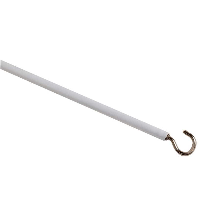 Net Curtain Wire, hooks and eyes included.