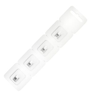 Super Strong Stick on Hooks Pack of 4 Clear