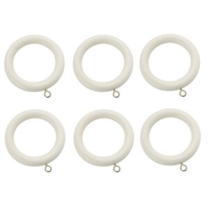 Swish Romantica curtain pole rings Panna cotta 6 pack