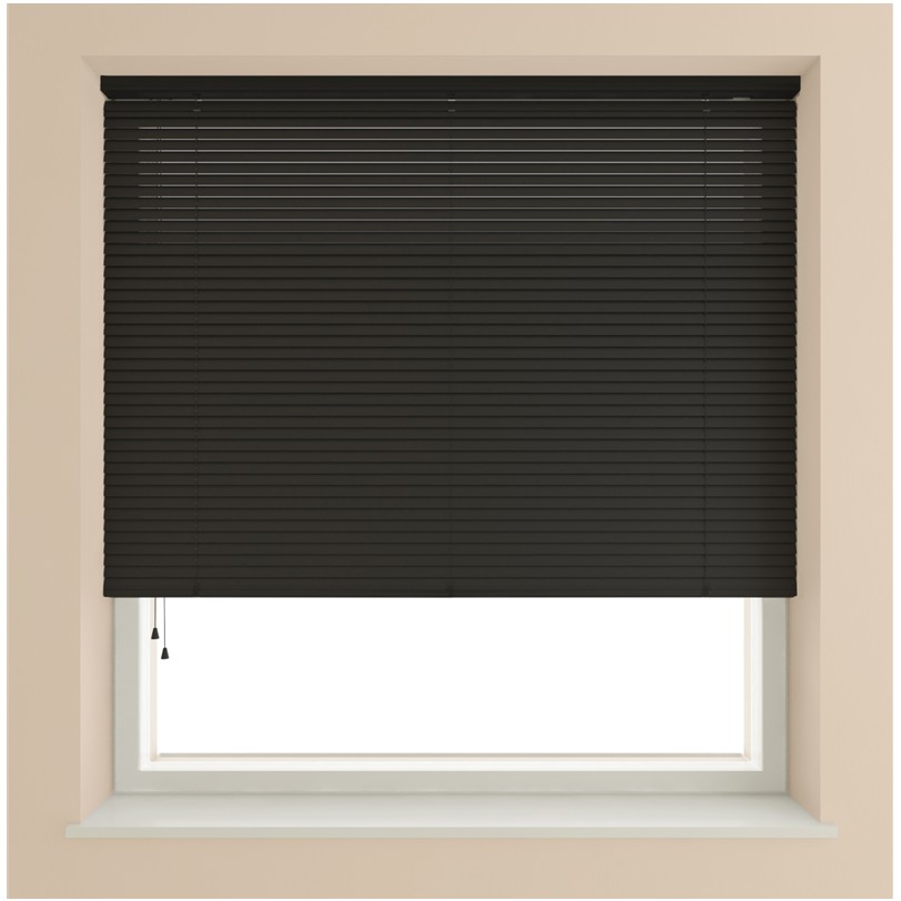 Venetian Blind PVC 25mm Slats Black