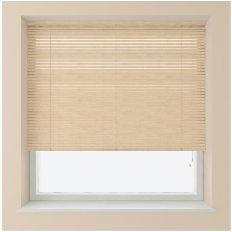 Venetian Blind PVC 25mm Slats Natural