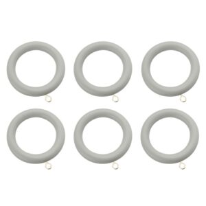 Swish 35mm Romantica curtain rings Pebble light grey pack of 6
