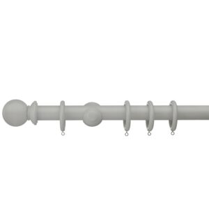 Swish Romantica 28mm wood curtain pole Pebble Ball finial
