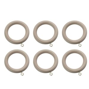Swish Romantica 28mm wood curtain rings April Cloud pack of 6