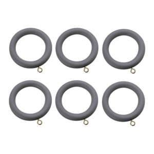 Swish Romantica 35mm Curtain rings Cobblestone dark grey pack of 6