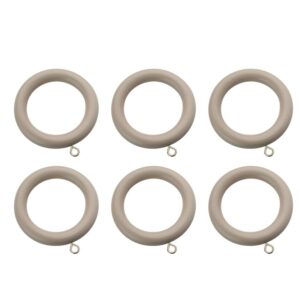 Swish Romantica 35mm curtain rings April Cloud taupe pack of 6