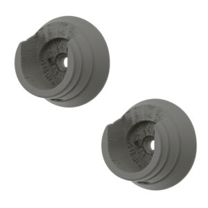 Swish Romantica wood recess bracket Cobblestone pack of 2