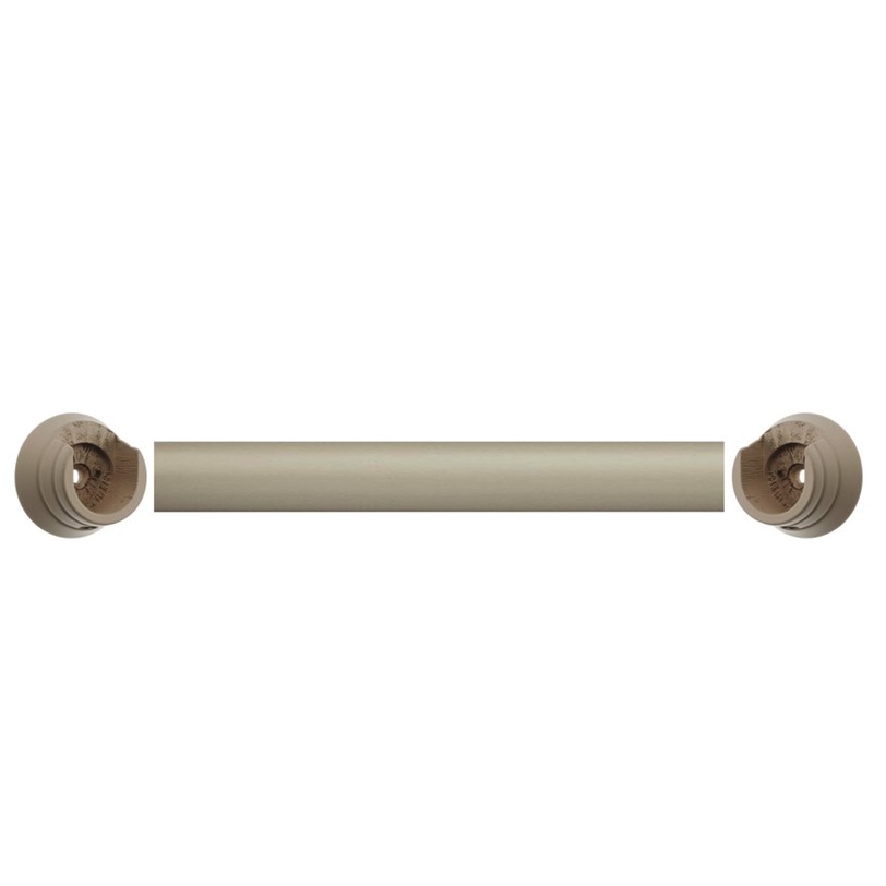 Swish Romantica April Cloud taupe Recess curtain pole