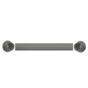 Swish Romantica Cobblestone dark grey Recess curtain pole