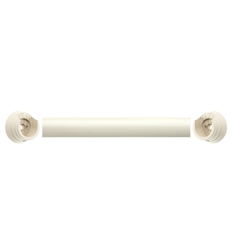 Swish Romantica Panna Cotta cream Recess curtain pole