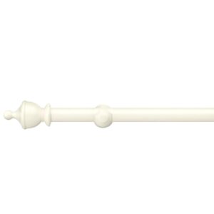 Swish Romantica Panna Cotta cream urn finial curtain pole