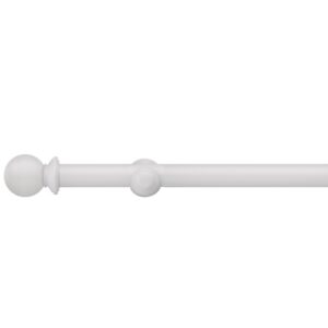 Swish Romantica Paper White ball finial curtain pole (2)