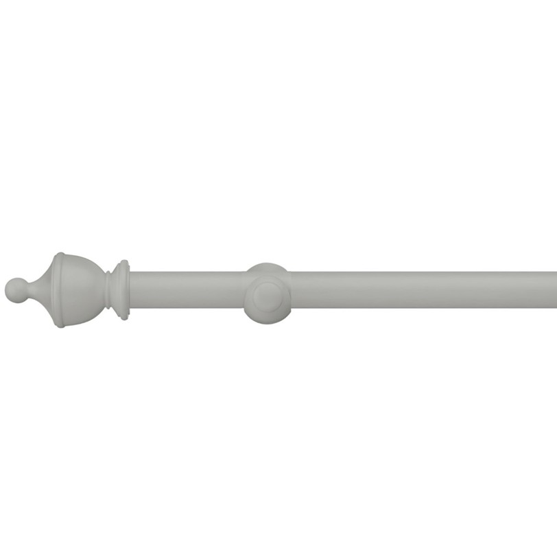 Swish Romantica Pebble light grey Urn finial curtain pole