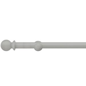 Swish Romantica Pebble light grey ball finial curtain pole