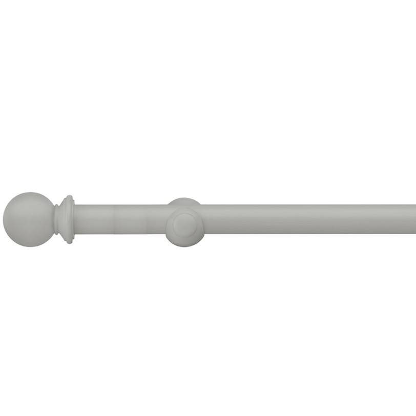 Swish Romantica Pebble light grey ball finial curtain pole Swish Romantica Pebble light grey ball finial curtain pole