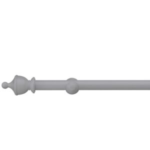 Swish Romantica Smoke mid grey Urn finial curtain pole