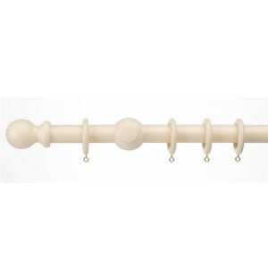 Curtain pole set cream