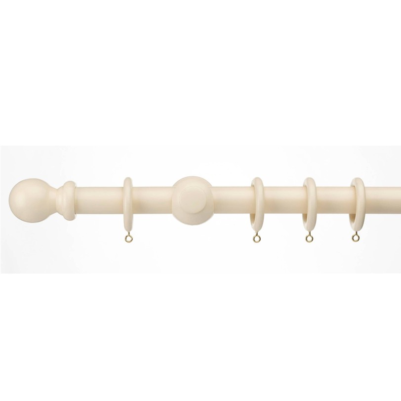 Curtain pole set cream