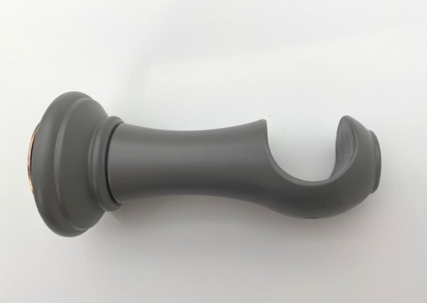 Cobble Stone Grey Wooden Curtain Pole Bracket,For Pole diameter 28mm, For the Swish Romantica wooden curtain pole range