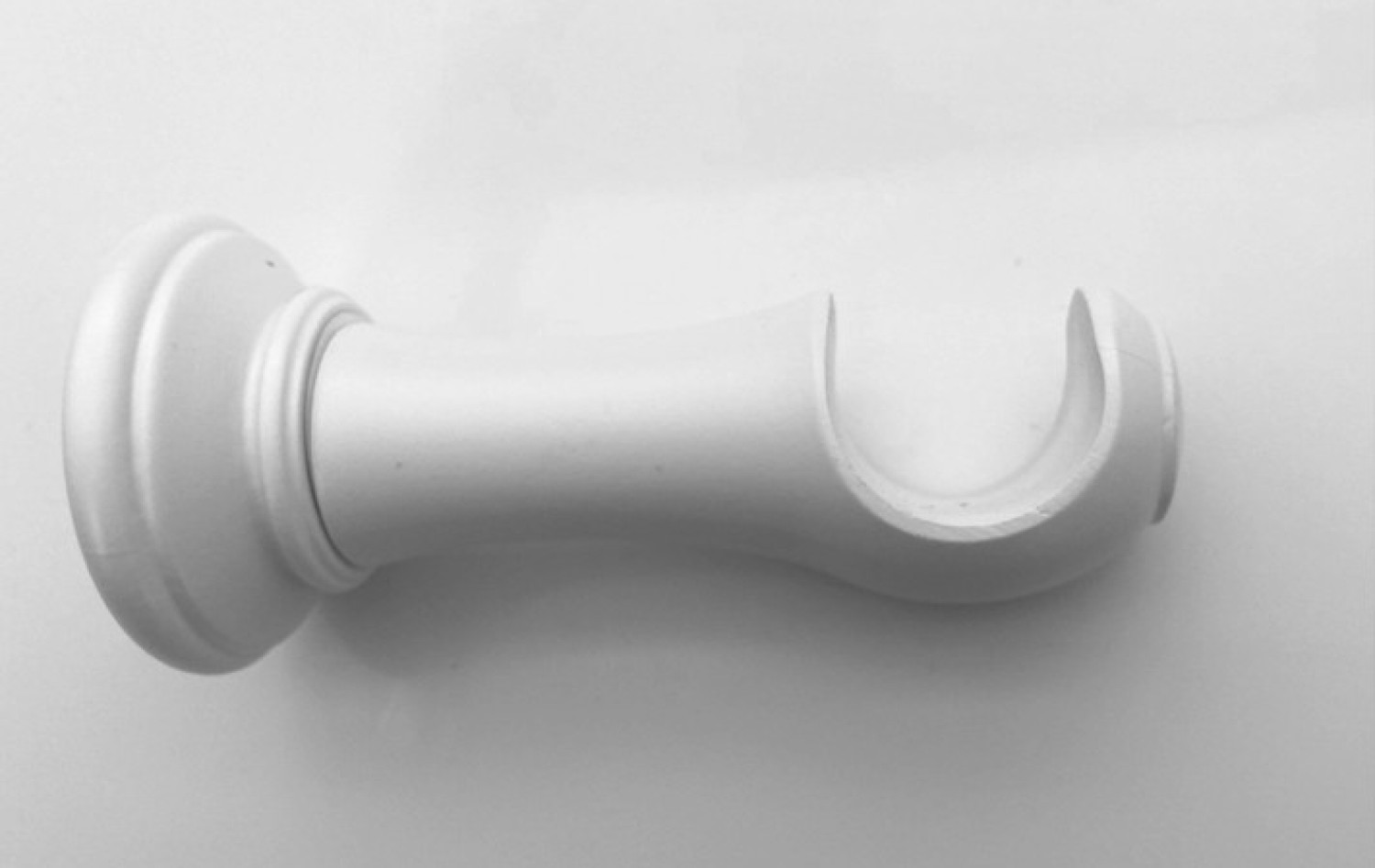 Paper White Wooden Curtain Pole Bracket,For Pole diameter 28mm, For the Swish Romantica wooden curtain pole range
