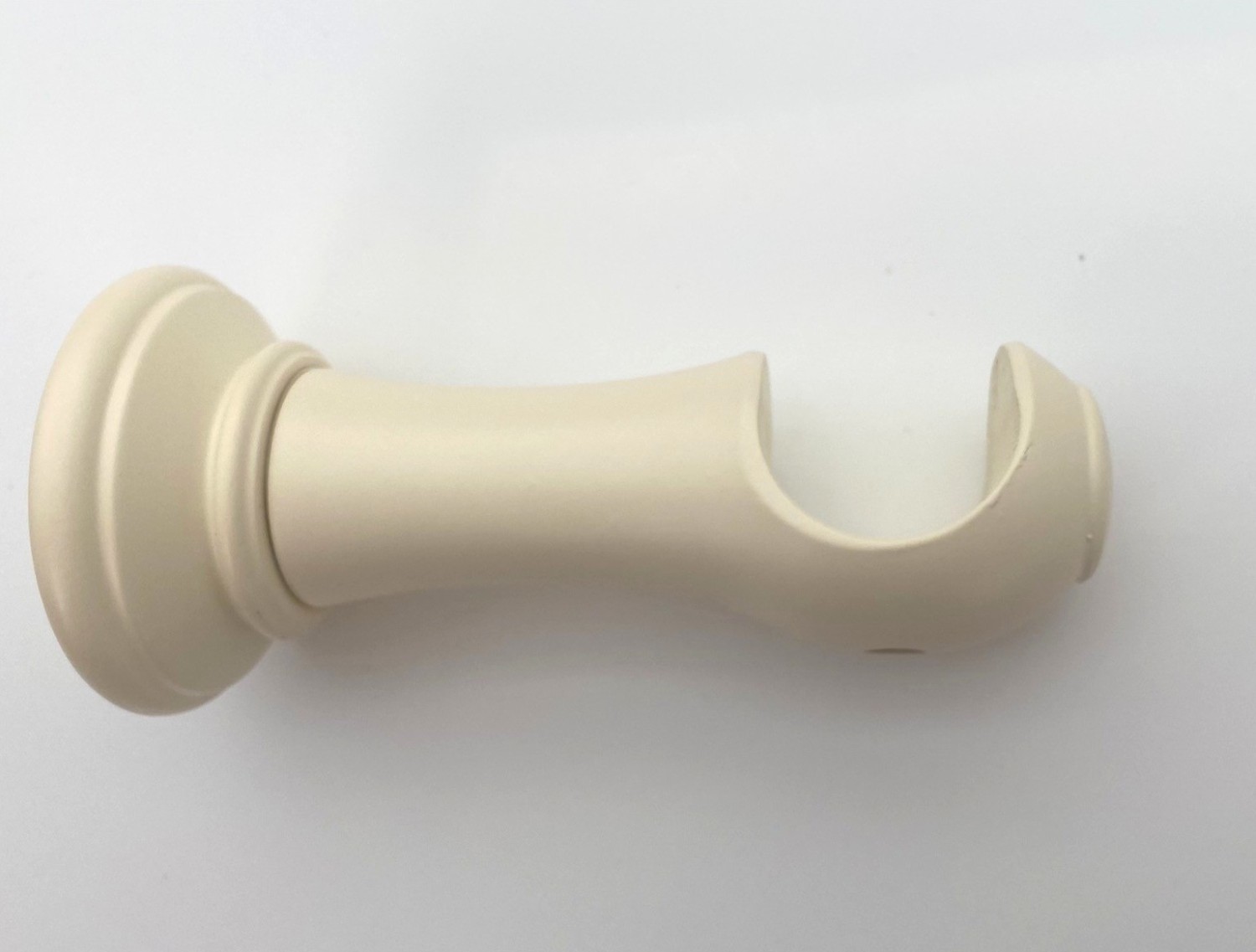 Panna Cotta cream Wooden Curtain Pole Bracket,For Pole diameter 28mm, For the Swish Romantica wooden curtain pole range