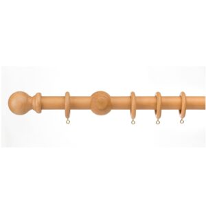 Curtain pole set natural
