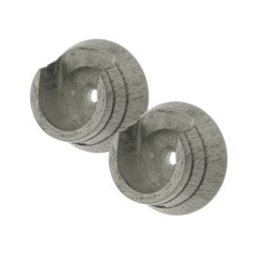 Masterpiece Recess Brackets Pair of wood Brackets for Recess fit, Antique Silver colour finish