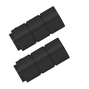 Swish Elements Brooklyn Curtain pole finials, 1 Pair black metal pole ends