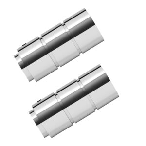 Swish Elements Brooklyn Curtain pole finial Ends - 1 Pair in Chrome Finish