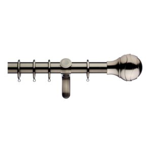 Integra Inspired 45mm Curtain pole set, Premium Heavy duty - Ocular Finials - Burnished Brass