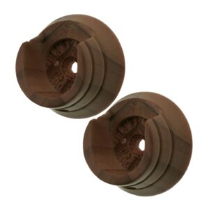 Swish Naturals range, 2 wood recess curtain pole brackets for use with 35mm curtain poles