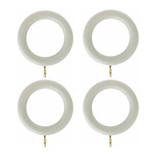 Honister French Grey wood curtain rings pack of 4