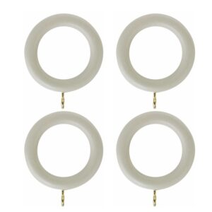 Honister Stone wood curtain rings pack of 4