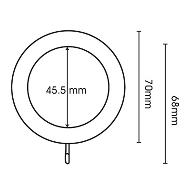 Woodline 35mm Rings line drawing dimensions Woodline 35mm Rings line drawing dimensions