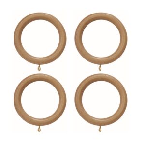 Woodline Pack of 4 Rings Light Oak