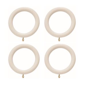 Woodline Pack of 4 Rings White